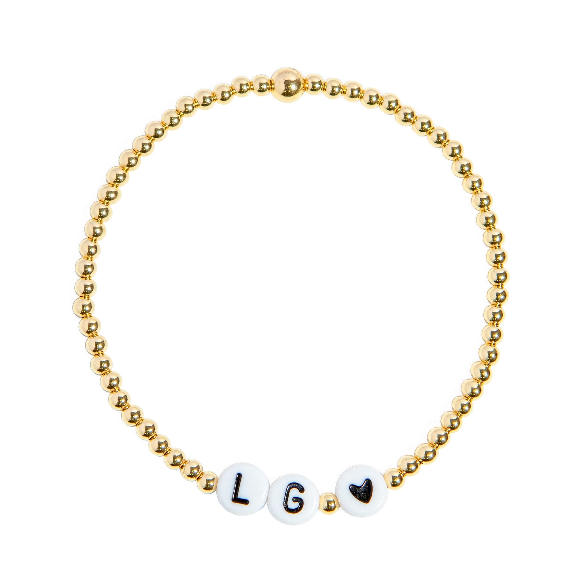 Bride's luxe personalised bracelet