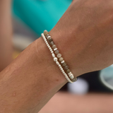 Men's Slim Silver Stacking Bracelet