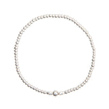 Men's Slim Silver Stacking Bracelet