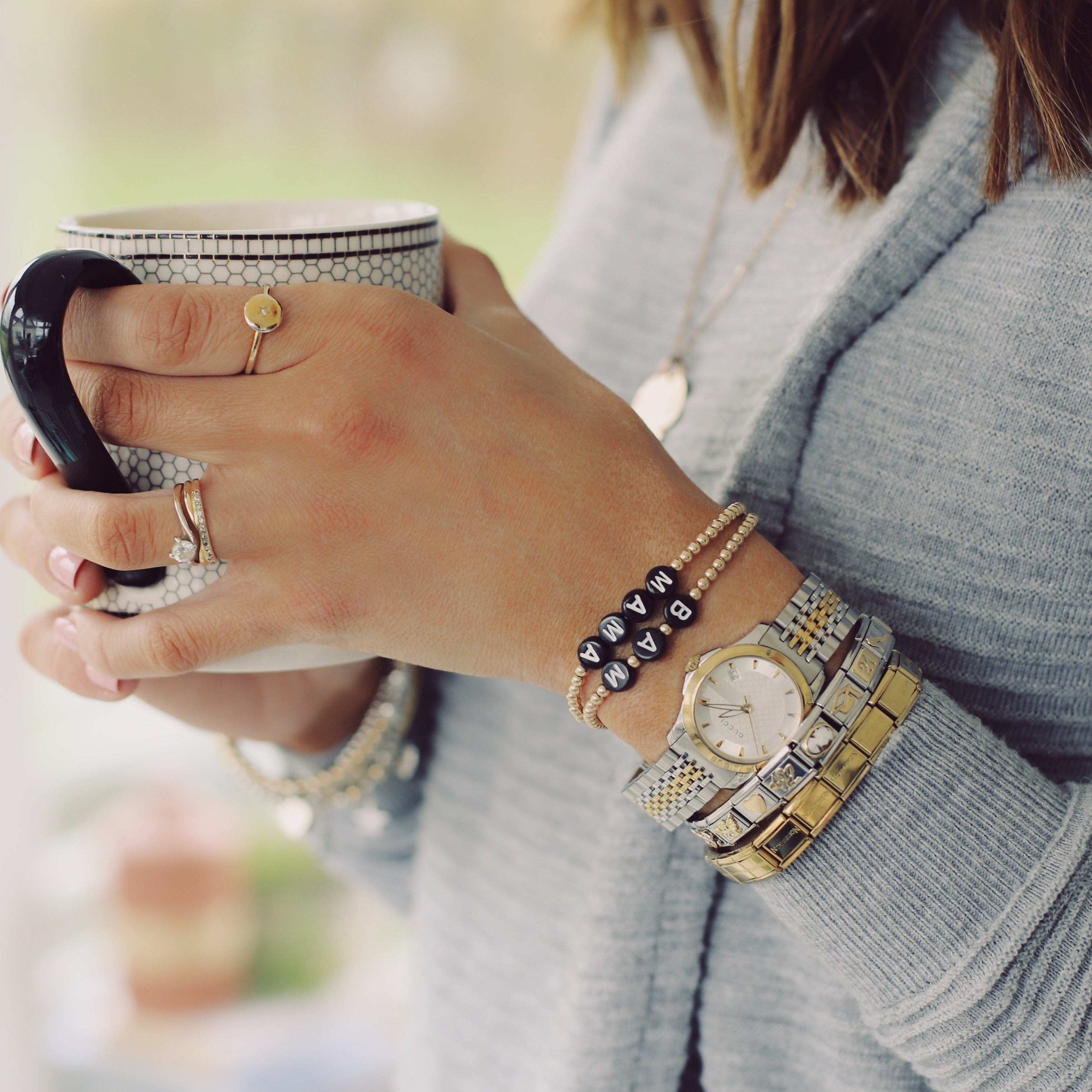Personalised gold-filled bracelet