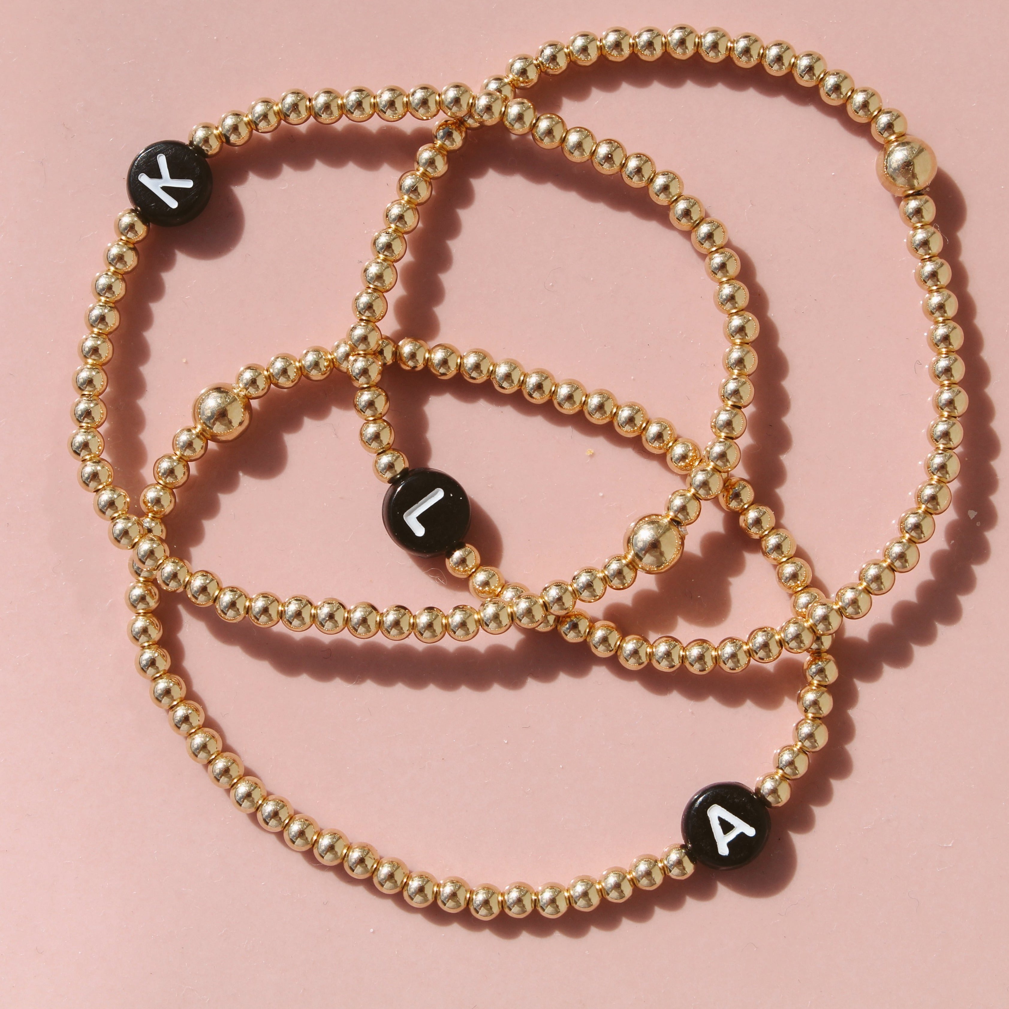 Single initial bracelet