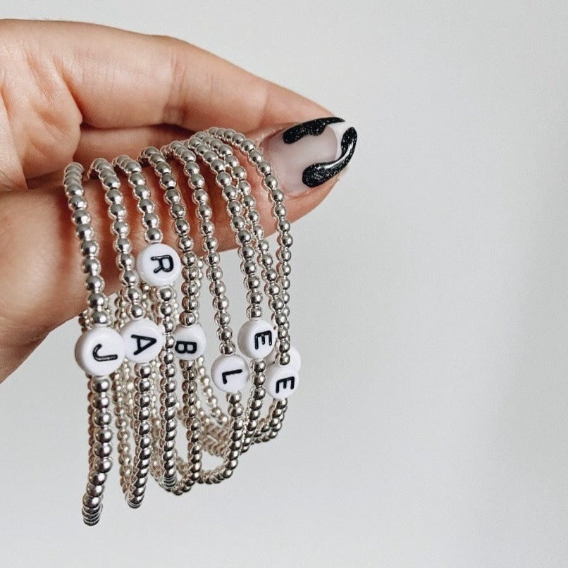 Single initial bracelet