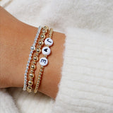 Personalised gold-filled bracelet