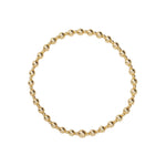 gold filled beaded stretch bracelet