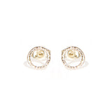 Sterling Silver twisted circle earrings