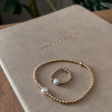 Bridal party bracelet & ring