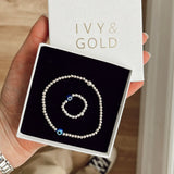 Evil eye set - bracelet & ring
