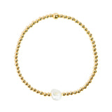 Single pearl bracelet (Gold / rose gold / sterling silver)