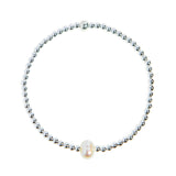 Single pearl bracelet (Gold / rose gold / sterling silver)