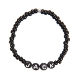 Kid's black bead bracelet