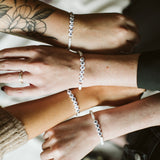 Personalised White Bead Bracelet