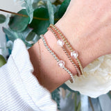 Single heart bead bracelet