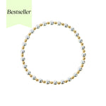 Mixed metal beaded bracelet 