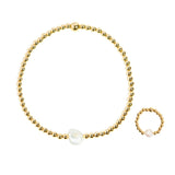 Bridal party bracelet & ring