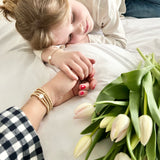 The Petal bracelet (pearl flower bead)