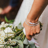 Bride's luxe personalised bracelet