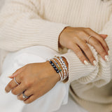 Silver birthstone bracelet 
