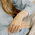 Silver personalised bracelet 