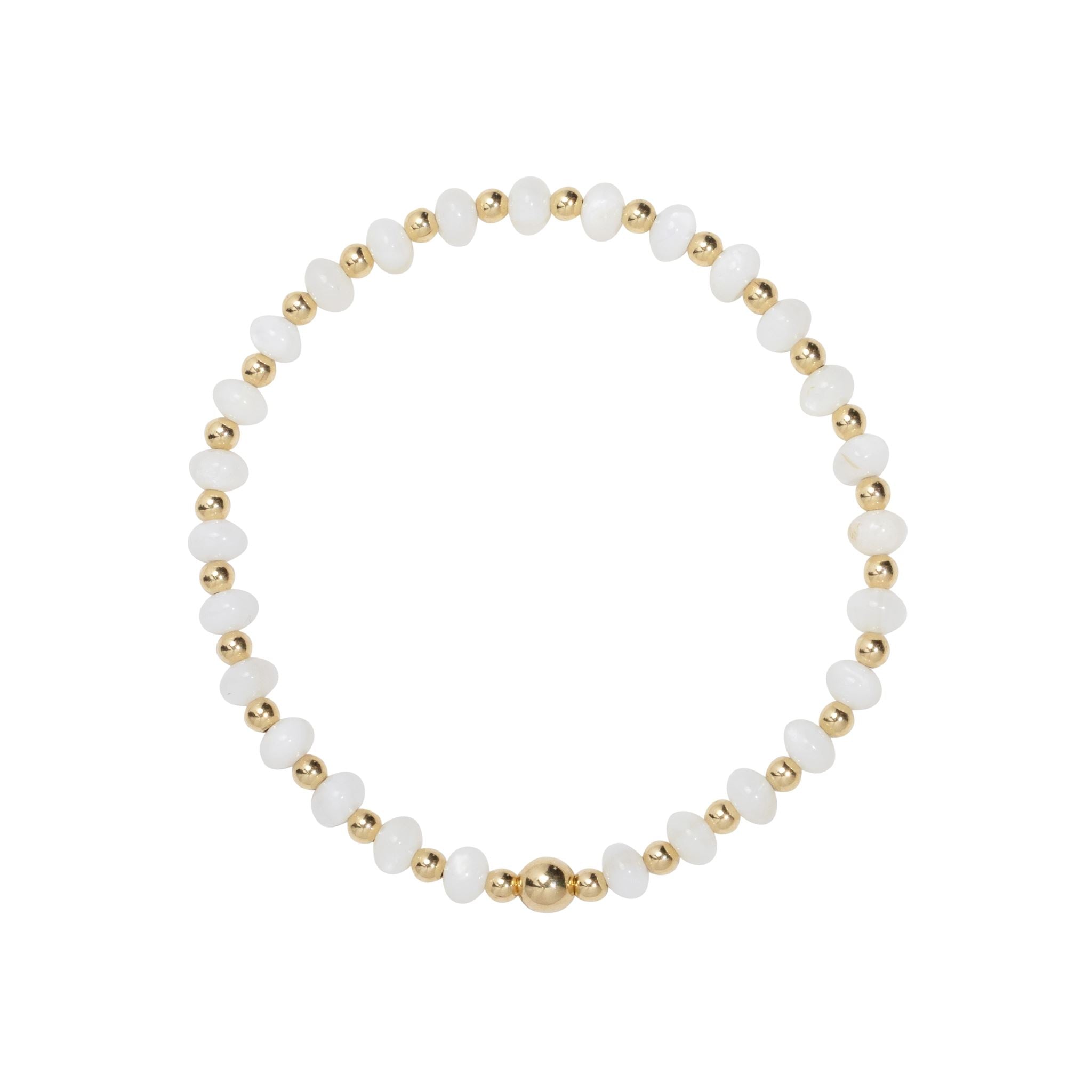 pearl and 14k gold filled bracelet 