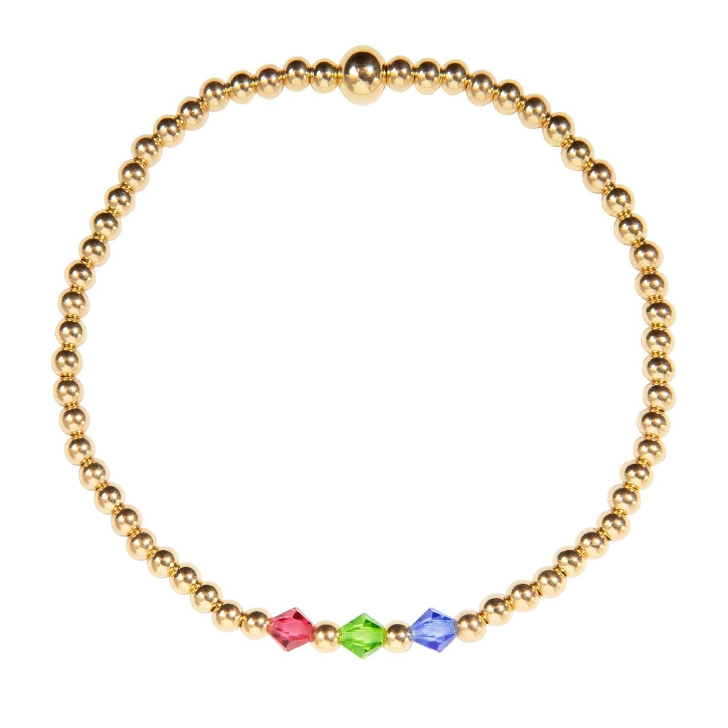 gold birthstone bracelet