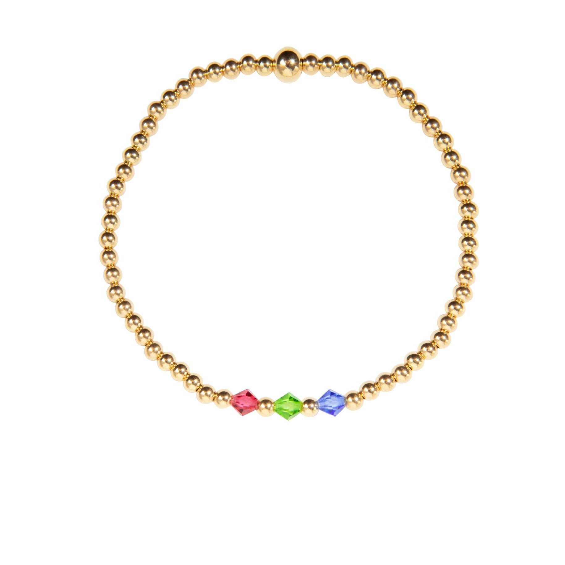 gold birthstone bracelet