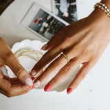 Birthstone ring stretchy