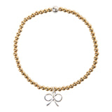 Bow charm bracelet