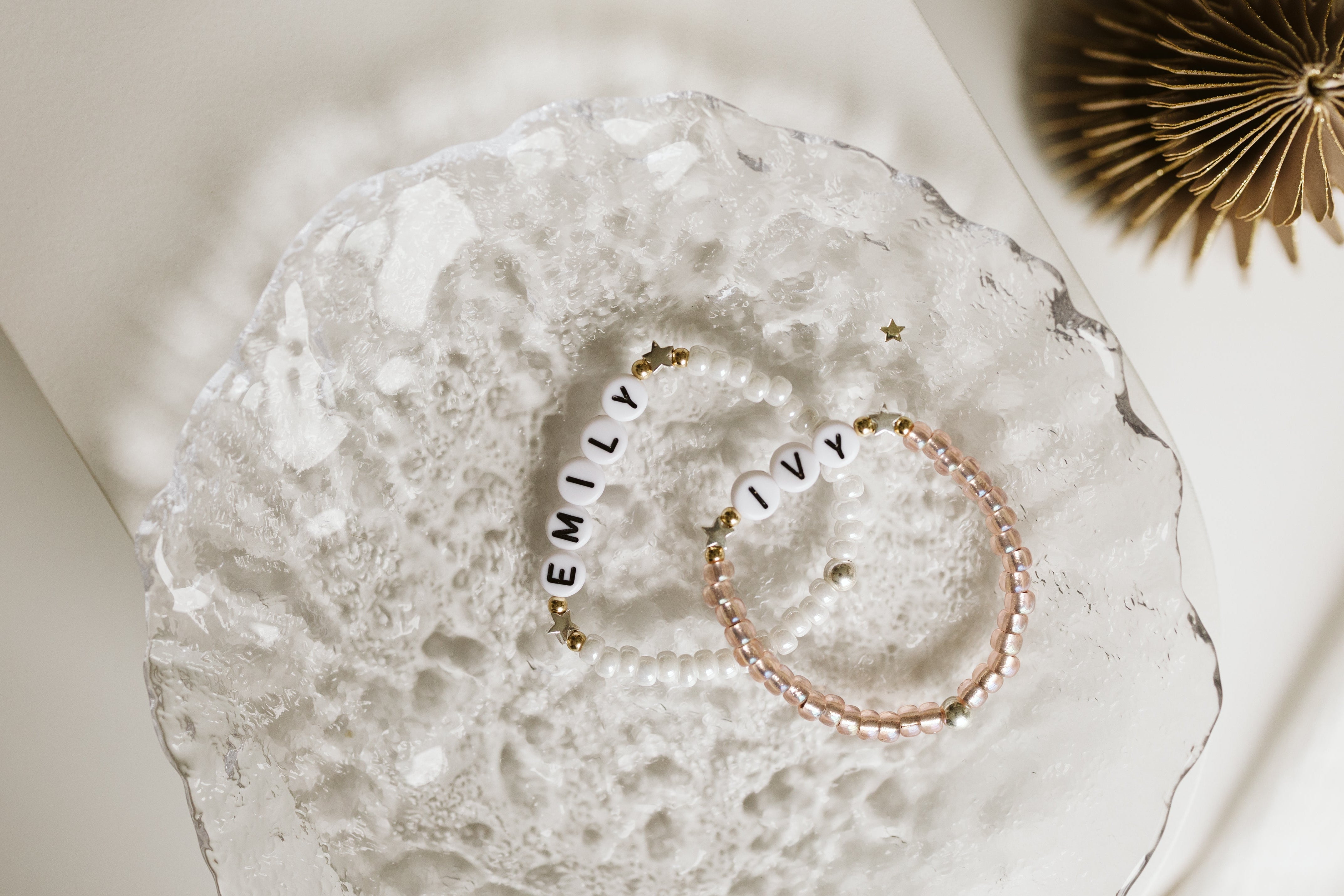 personalised kid's bracelets with silver stars