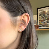 Gold filled lightning bolt earrings
