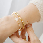 gold filled pearl heart bracelet with kathryn bracelet 