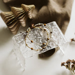 Gold and silver bracelets with tigers eye beads 