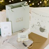Gift set - 14k Gold filled bracelet, ring and earrings