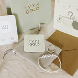 Personalised Gift set - Sterling silver bracelet, ring and earrings