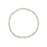 mixed metal bracelet stretch 