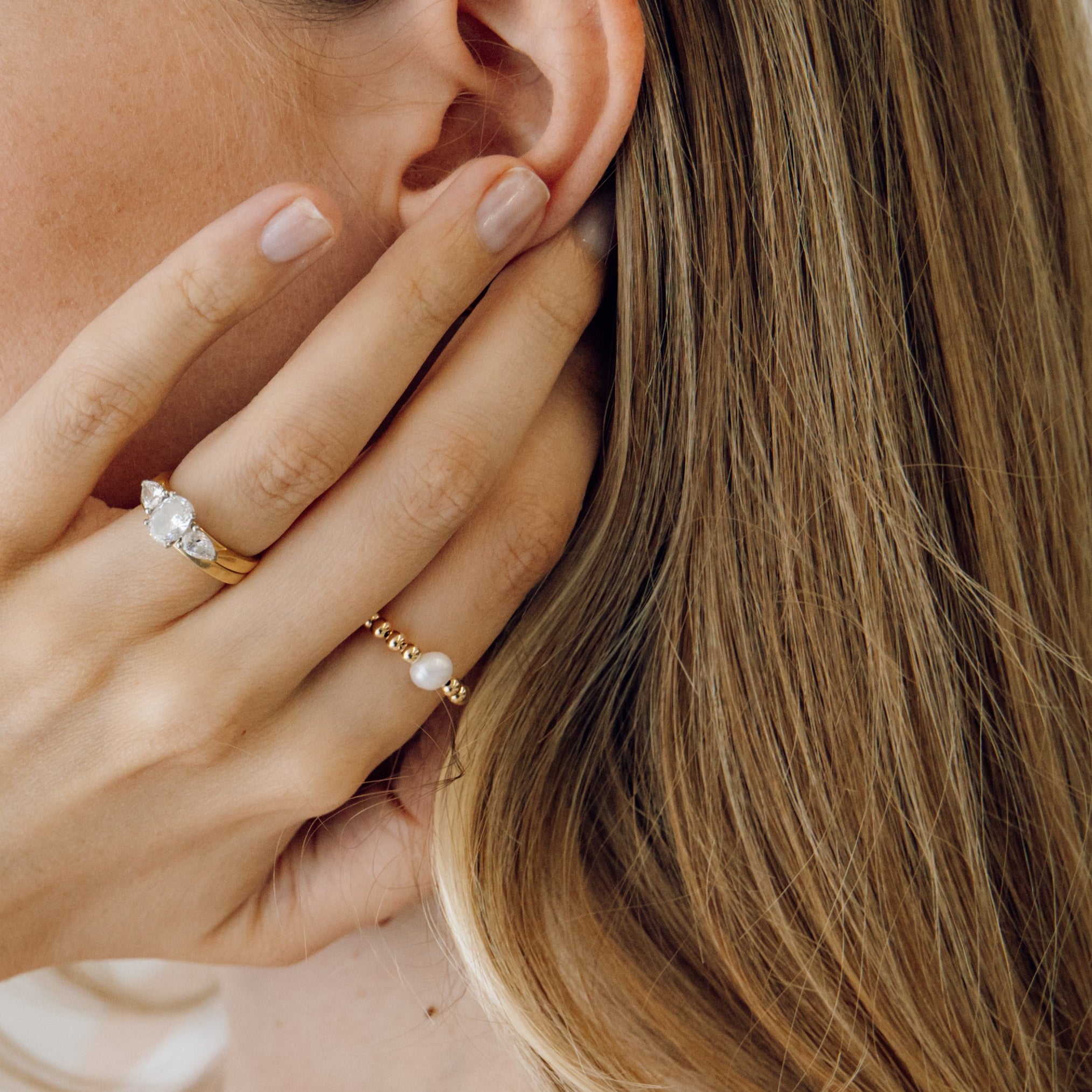 single freshwater pearl ring 