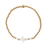 Faith Bracelet - Pearl Cross