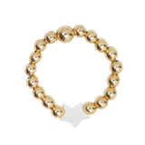 Pearl Star Ring | Gold filled or sterling silver beads