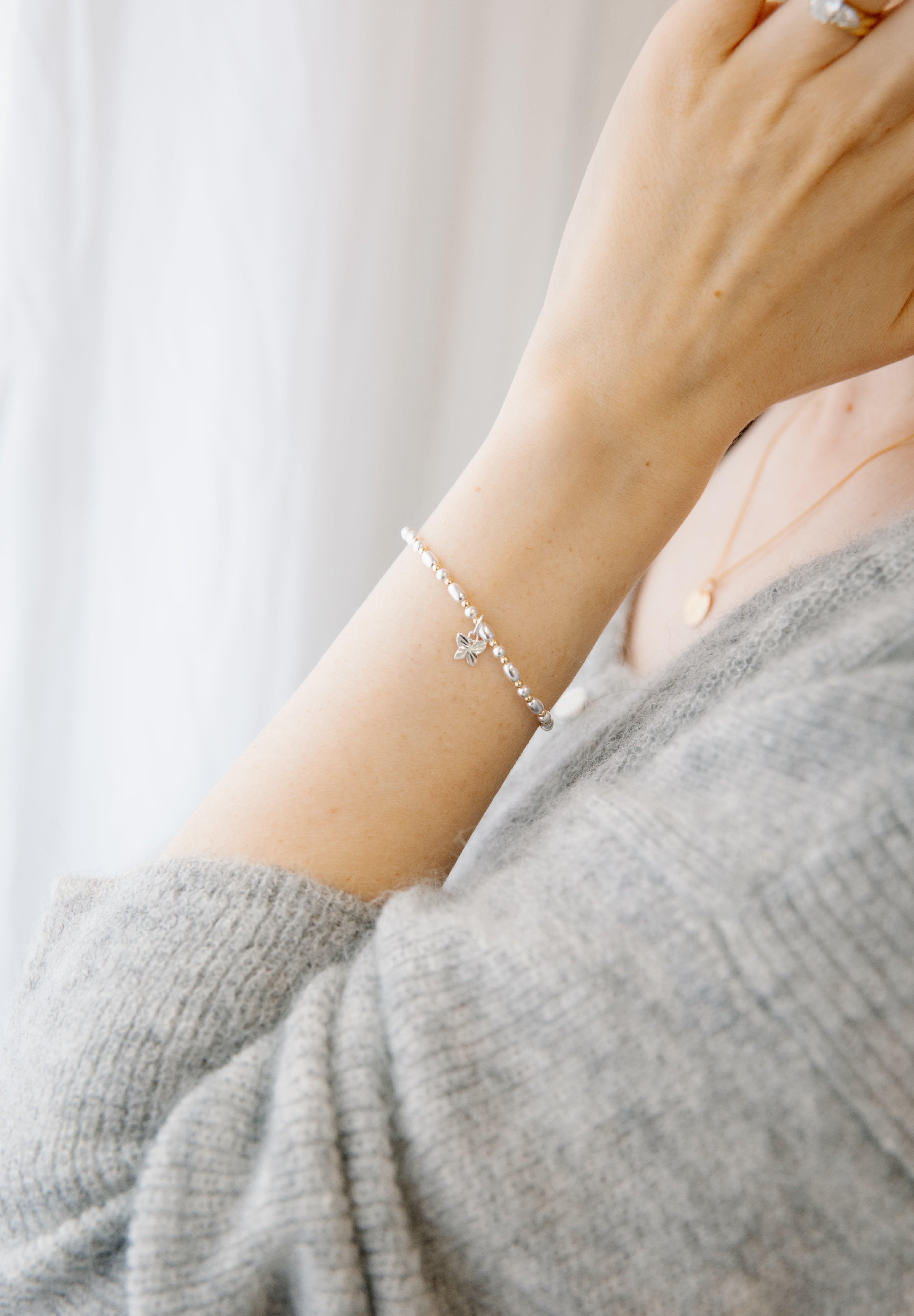 a butterfly bracelet for baby loss