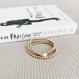 Mother of Pearl Star Bracelet (Gold / rose gold / sterling silver)