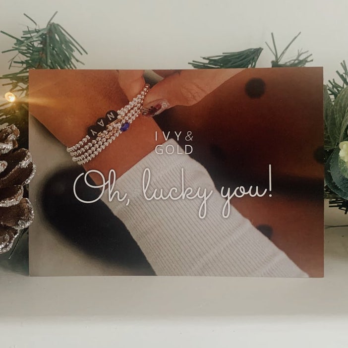 Ivy & Gold personalised bracelets and accessories gift cards