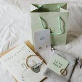 Gift set - 14k Gold filled bracelet, ring and earrings